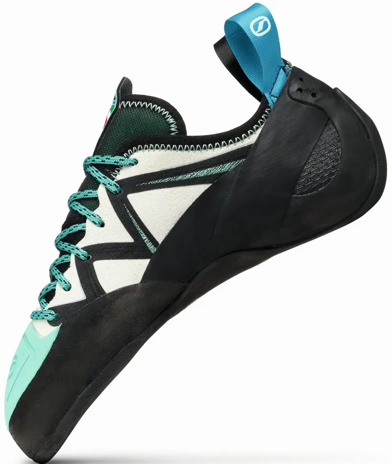 Scarpa Womens Vapour Lace Climbing Shoes - Dust Grey-Aqua-5